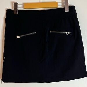 Athleta Black Zip Pocket Athletic Skort Women’s Size 2 Lightweight Performance